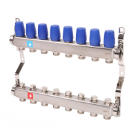 Коллекторная группа 1*3/4" 8 вых. MVI MS.408.06